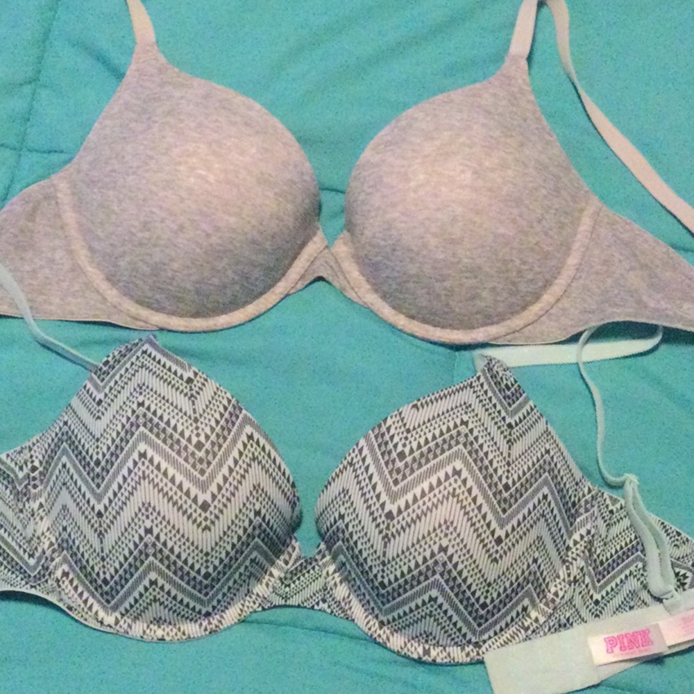 Bundle of TWO VS Pink Push Up Bras